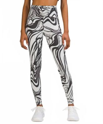 lululemon Swift Speed High Rise Tight Leggings In Spin Off Jacquard Vapor Graphite Grey