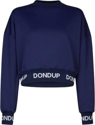 Dondup Stijlvolle Sweatshirt voor Mannen - Dames - Sweatshirts - Blauw - XS - Hoodies & sweatvesten