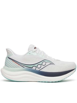 Saucony Dynamic White and Mint Running Sneakers