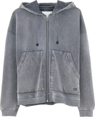 Bellerose Falkon sweater met ritssluiting - Grijs