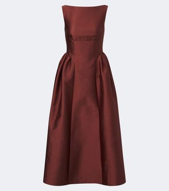 Roland Mouret Taffeta midi dress