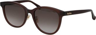 Max Mara Brown Acetate Womens Sunglasses