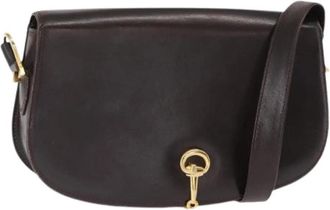 Gucci Pre-owned Vintage Cross Body Bag - Dames - Vintage Schoudertas - Bruin - ONE Size - Leer - Vintage
