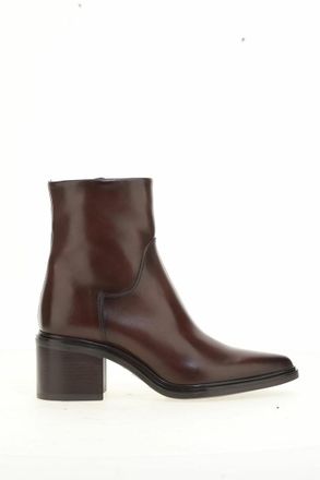Mjus Leren bottines met scherpe top