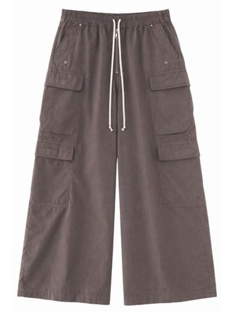 Rick Owens Black Jumbo Belas Cotton Cargo Pants
