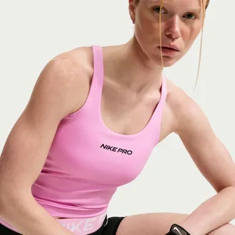 Nike Womens Nike Pro Sculpt Medium-Support Padded Sports Bra Tank Top in Pink | IM9965-621