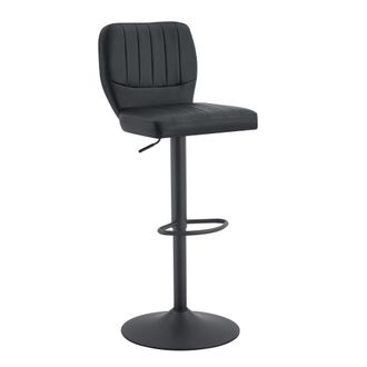 STILVORA Stilvora Sedia Da Ufficio Ergonomica Con Poggiapiedi E Supporto Lombare Ad Aria, Pelle, Nero