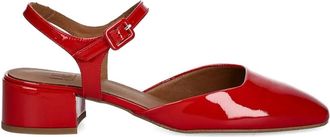 Billi Bi Lakleren pumps met enkelbandje - Rood