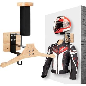 OEM Soporte Para Casco De Motocicleta, Soporte Para Casco De Motocicleta Montado En La Pared Para Colgar El Casco De Motocicleta Y La Chaqueta En La Pared