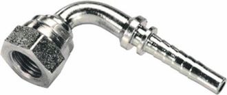 AMA Raccordo femmina 90&deg; a pressare filetto 3/8 tubo 3/8