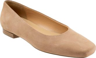 Trotters Honor Flat - Multiple Widths Available in Taupe Nubuck at Nordstrom, Size 10.5