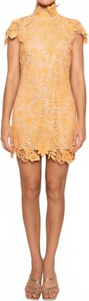 FORE COLLECTION Andrea Lace Dress In Orange