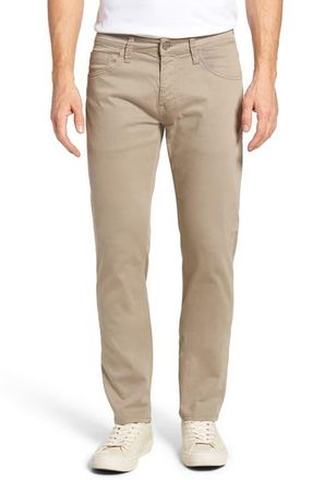 Mavi Zach Straight Leg Twill Pants in Beige Twill at Nordstrom, Size 30 X 32