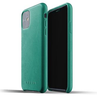 Mujjo Full Leather Case for iPhone 11 in Green at Nordstrom