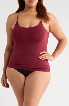 Nordstrom Seamless Layering Camisole in Burgundy Field at Nordstrom, Size 1 X