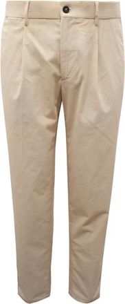 PESERICO Velvet Broeken - Heren - Slim Fit Broeken - Wit - XL - Leer - Broeken