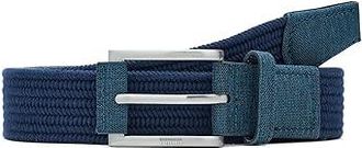 Puma Stretch Weave Belt Belts Deep Navy : SM-MD (US Mens 30.5-35), Leather/Polyester/Rubber