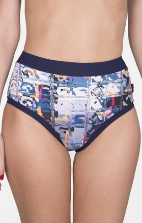 Shan High Waist Bikini Bottom In Print
