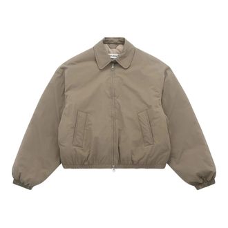 Our Legacy Light Jackets, female, Gray, Size: XS Cropped Puffa Outerwear