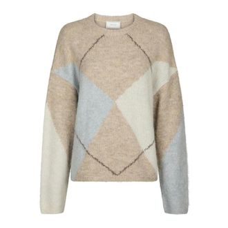 Neo Noir Rondgebreide trui - Dames - Ronde hals truien - Veelkleurig - L - Truien & Vesten