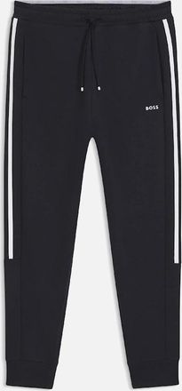 HUGO BOSS Mens Hadikonos Contrast Stripe Joggers - Navy - Size: 32/30/31