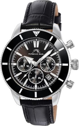 Porsamo Bleu Brandon Chronograph Quartz Black Dial Mens Watch 1012ABRL