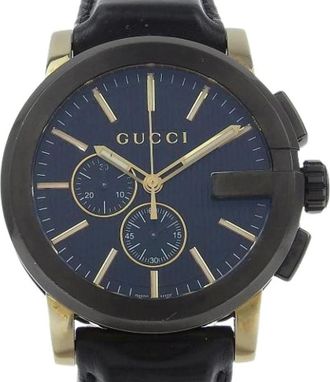 Gucci Pre-owned Watches, male, Blue, Size: ONE SIZE Pre-owned G-Chrono Chronograph Quartz Watch