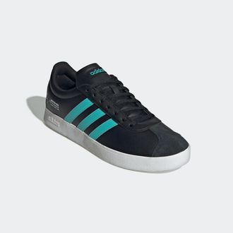 adidas Sneaker ADIDAS PERFORMANCE MERCEDES - AMG PETRONAS FORMULA ONE TEAM VL COURT, Damen, Gr. 42,5, weiss (core schwarz, semi mint rush, cloud wei&szlig;), Leder