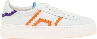 Santoni Schoenen, Dames, Wit, 40 EU, Leer, DBS Oly Sneaker