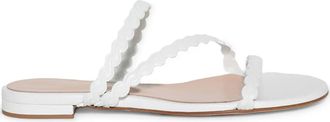Gianvito Rossi Sandali slides in pelle - Bianco