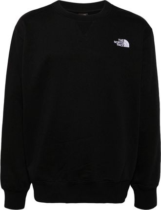 The North Face logo-embroidered long-sleeved sweatshirt - men - Polyester/Cotton - M - Black