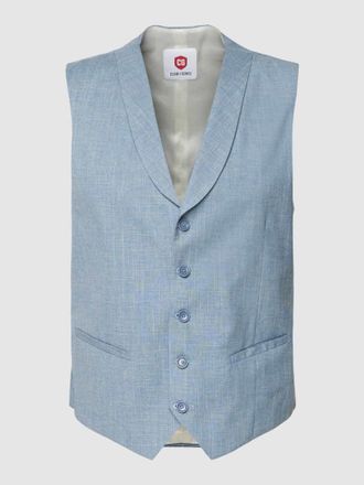 CG - Club of Gents Weste mit Leistentaschen Modell Paddy in Hellblau, Gr&ouml;&szlig;e 50
