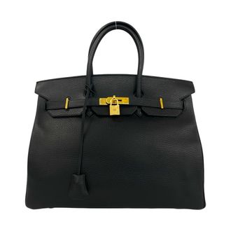 Herm&egrave;s Black Ardennes Leather Handbag Tote Bag (Pre-Owned)