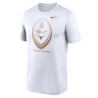 Nike Texas Primetime Football Icon Legend Nike Mens Dri-FIT College T-Shirt in White | NKGK10ATXE-3BJ