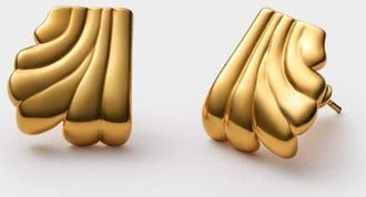 Katie Loxton Era Oversized Stud Earrings in Gold Coated at Nordstrom