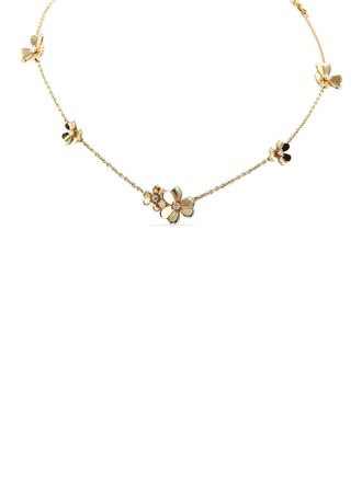 Van Cleef & Arpels Collana in oro giallo con diamanti anni 2000