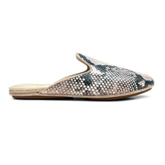 Yosi Samra Womens Vidi Mule Shoes In Natural Snake Leather