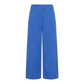 MY ESSENTIAL WARDROBE Wijde broek - Dames - Broeken - Blauw - Maat: W25 L32