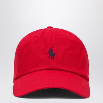 Polo Ralph Lauren Rote Baseballkappe mit Logo