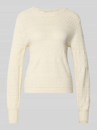 Vila Regular Fit Pullover aus Viskose-Mix Modell Milos in Offwhite, Gr&ouml;&szlig;e XL