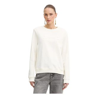 Elisabetta Franchi Sudadera de Algod&oacute;n - Sweatshirts & Hoodies - Mujer - Blanco - L