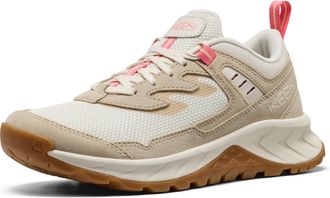 Keen Womens Hightrail Vent Low Height Durable Lightweight Breathable Leather Hiking Shoes, Safari/Pink Lemonade, 4.5 UK