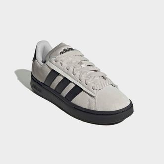 adidas Sneaker ADIDAS SPORTSWEAR GRAND COURT ALPHA, Herren, Gr. 42,5, grau (grau one, core schwarz, core schwarz), Leder, Synthetik, Schuhe Sneaker, Design i