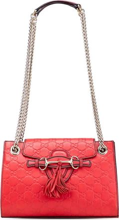 Gucci Borsa a spalla Guccissima Emily piccola 2016-2025 - Rosso