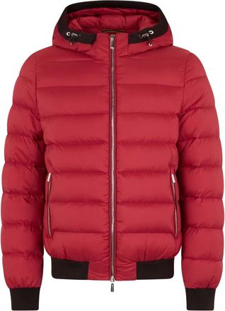 Moorer Jassen, Heren, Rood, M, Polyester, Depisis-S3 Gewatteerde Jas