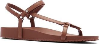 FRANKiE4 Bronte Waterproof Ankle Strap Slide Sandal in Rich Tan at Nordstrom, Size 9.5