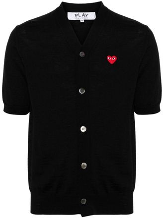 Comme Des Garçons V-neck wool cardigan - Black