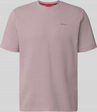 HUGO BOSS Regular Fit T-Shirt aus Baumwoll-Mix Modell AUSTIN in Altrosa, Gr&ouml;&szlig;e XXL