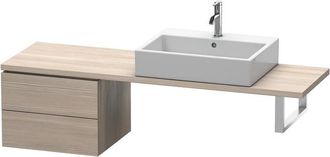 Duravit Consola Baja L-cube 520x477x400mm Pino Plateado