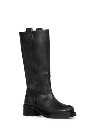 Alohas Womens Boots Sajan Black Leather